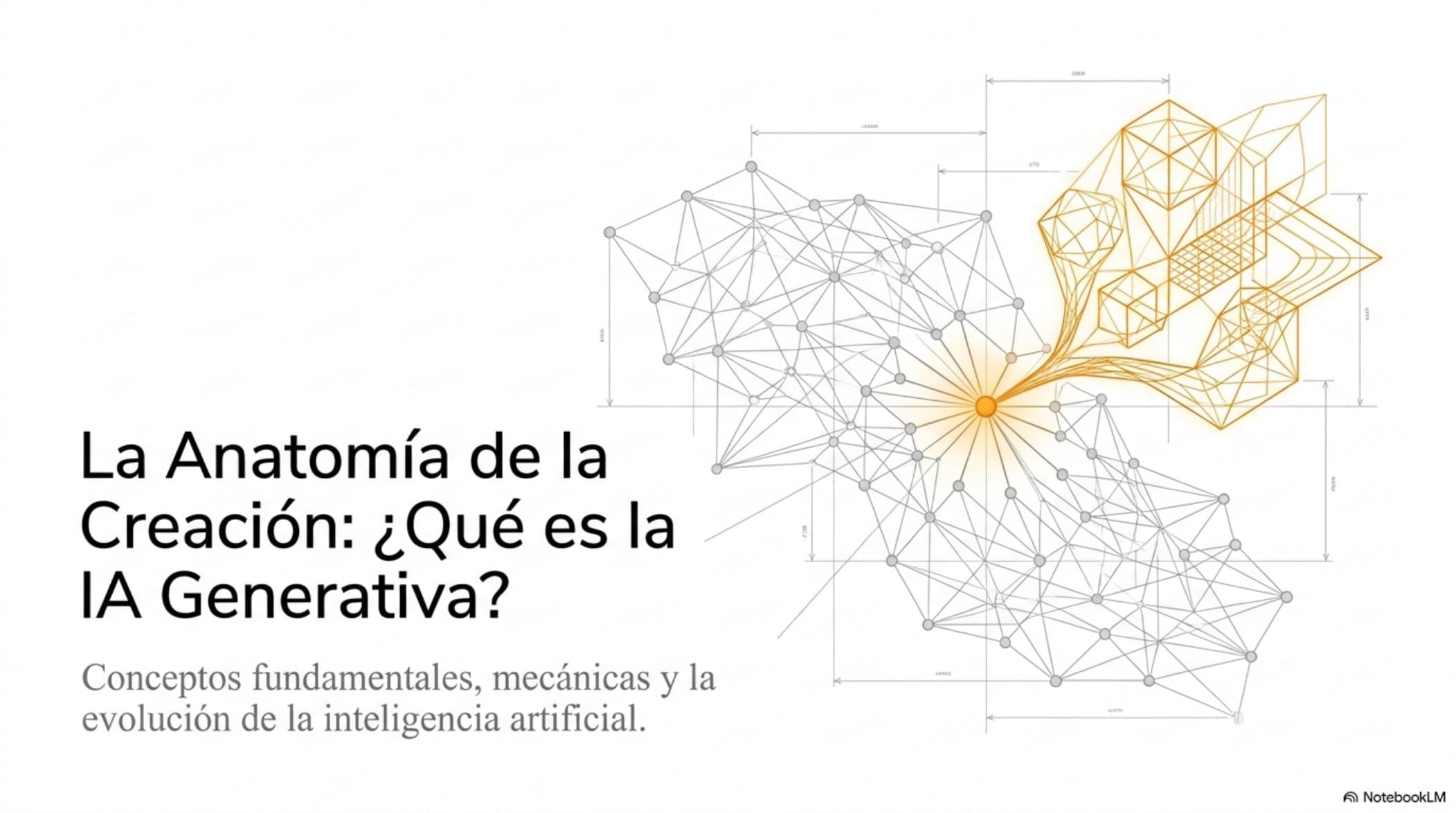 Portada: La Anatomía de la Creación, ¿qué es la IA generativa? Conceptos fundamentales, mecánicas y la evolución de la inteligencia artificial.